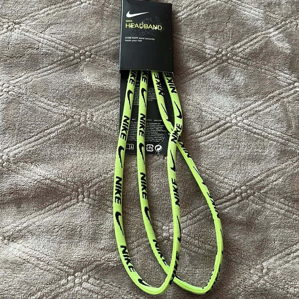 Nike Headband New color Neon green and black Nike logo